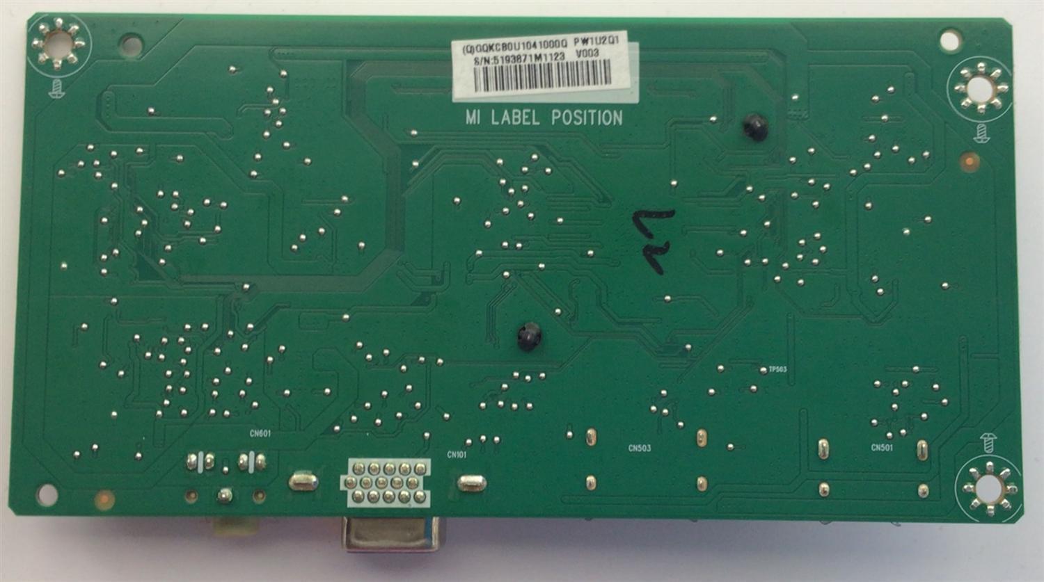 MAIN PARA MONITOR ASUS / NUMERO DE PARTE GQKCB0U104 / 715GA785-M0B-T01-004K / 5393871M1123 / DISPLAY MV238FHB-NG0 / MODELO - Imagen 3